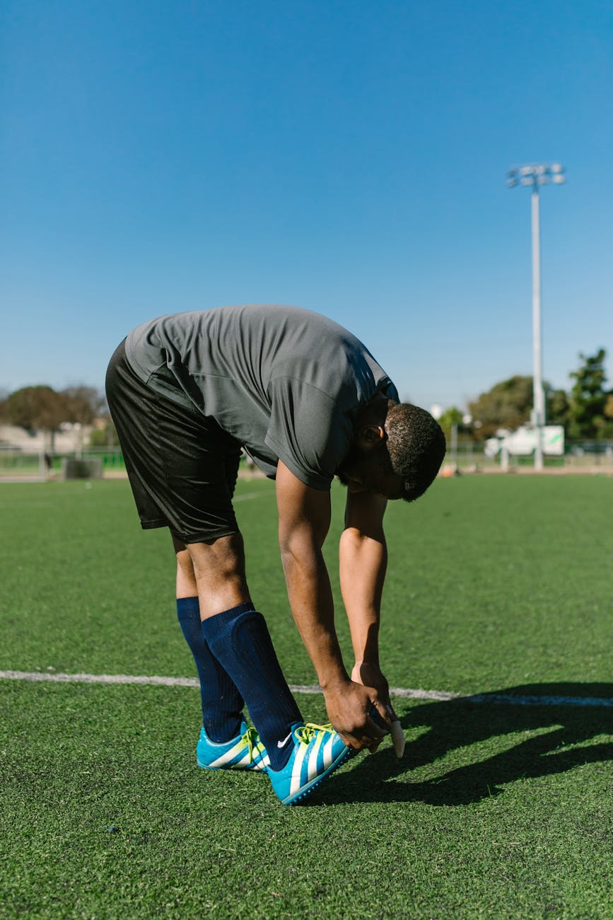 Stretching should be an important part of your football warm up drills.